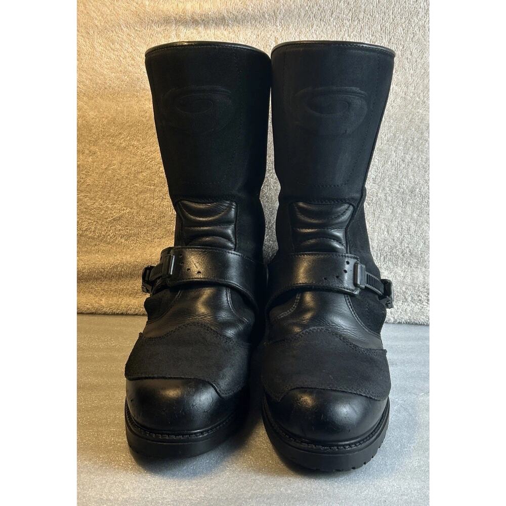 SIDI Adventure GTX Gore-Tex Motorcycle Touring Black Boots Mens Sz US 11.5